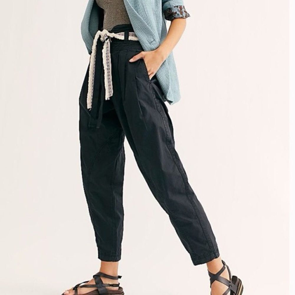 Free People Black Ankle Pants